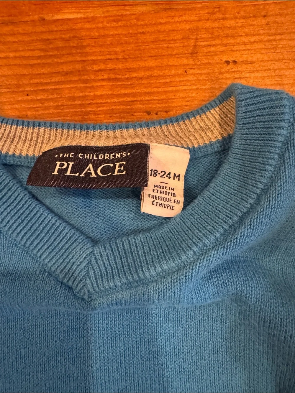 The Children's Place Teal Crewneck Sweater